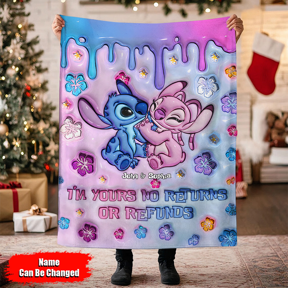 I'm Yours No Returns Or Refunds - Personalized Ohana Blanket 05nath261124