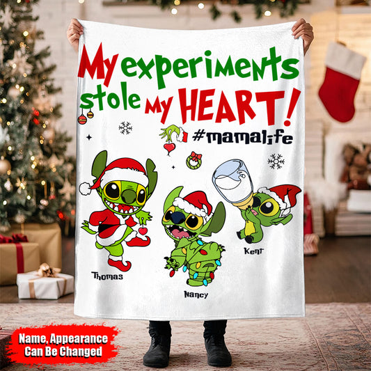 My Experiments Stole My Heart - Personalized Blanket 02nath191124