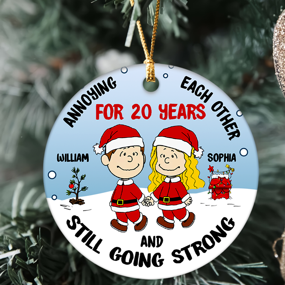 Personalized Gifts For Couple Ceramic Ornament Annoying Each Other