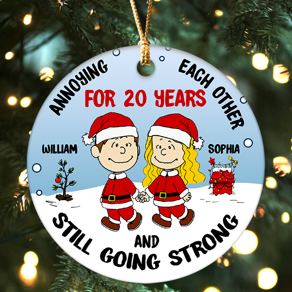 Personalized Gifts For Couple Ceramic Ornament Annoying Each Other