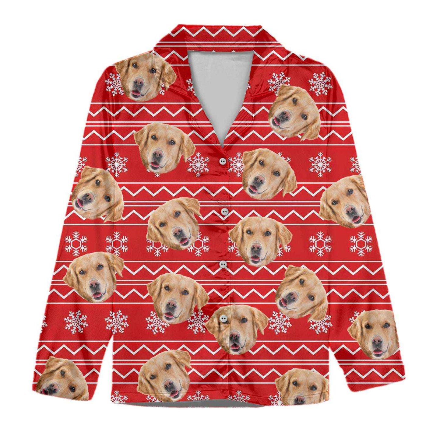 Custom Pajamas Portrait Photo Christmas Pattern Dog Cat ht10006tt - Demiq Ecommerce