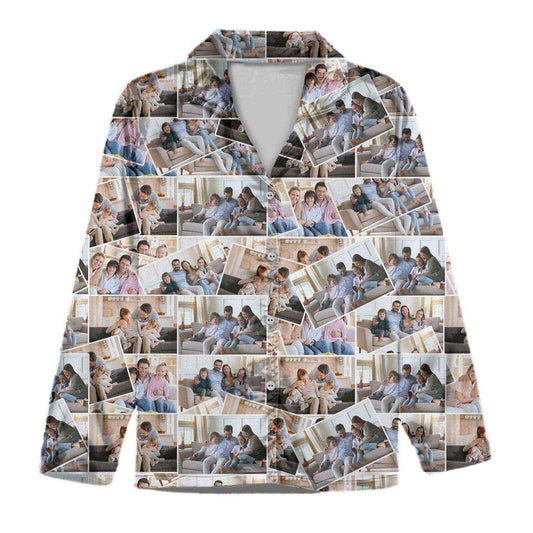 Custom Photo Family Gift Pajamas K228 888741 - Demiq Ecommerce