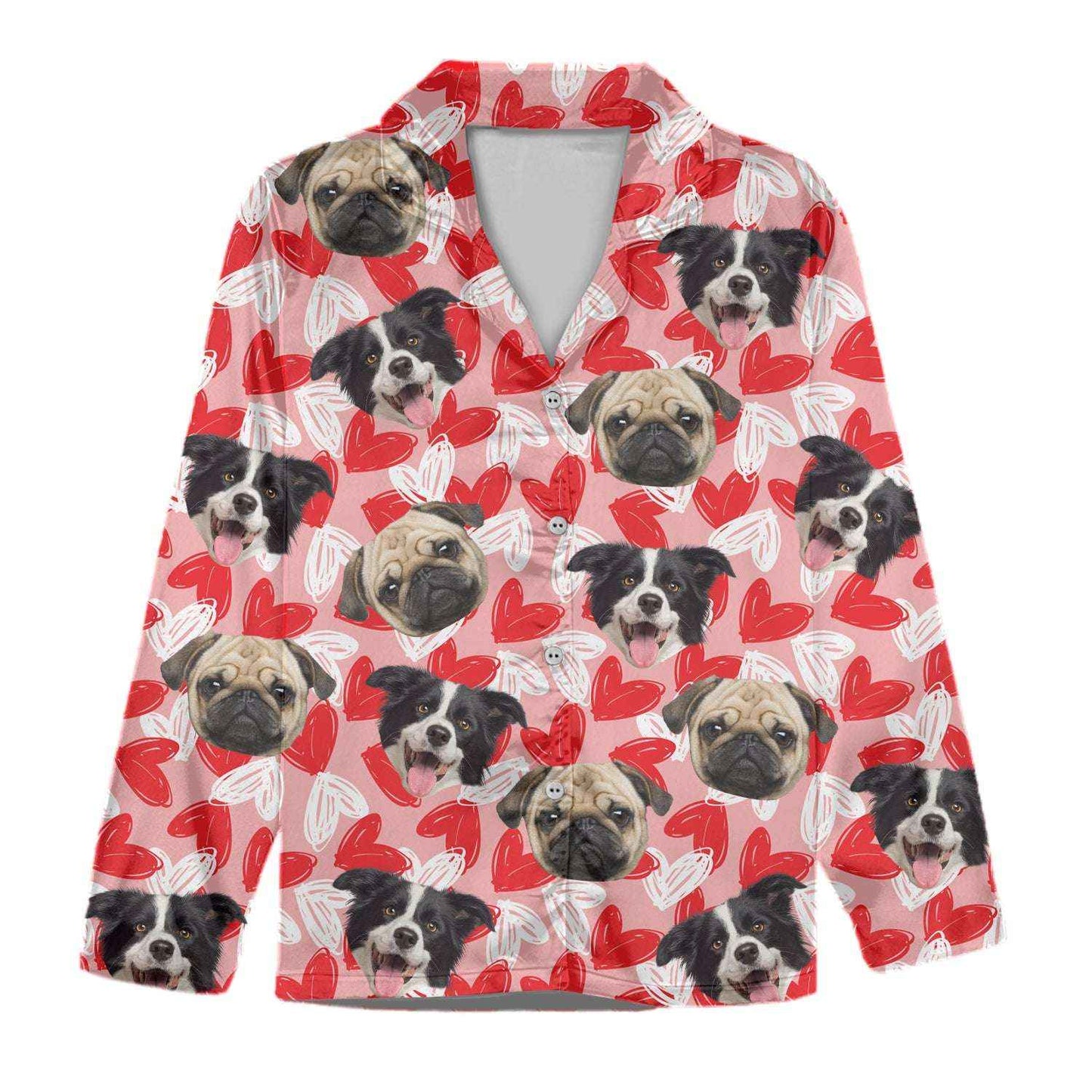 Custom Photo Dog Cat And Face Pajamas ht1007tt - Demiq Ecommerce