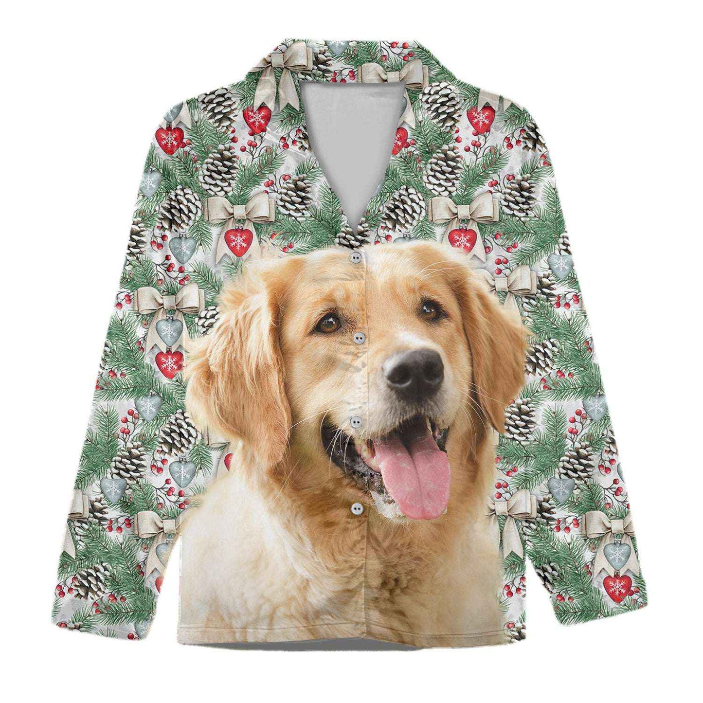 Custom Photo Dog Cat With Christmas Accesories Pajamas dc1009tt - Demiq Ecommerce