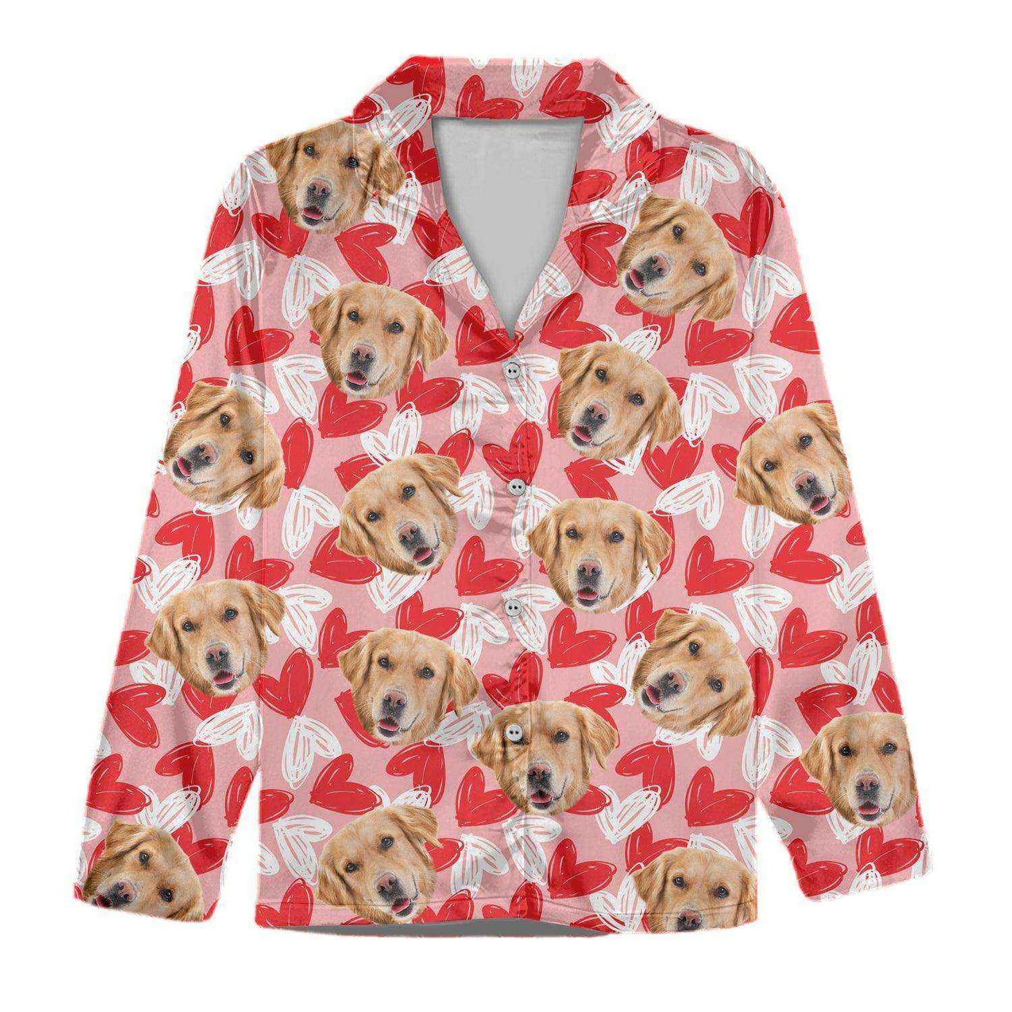 Custom Photo Dog Cat And Face Pajamas ht1007tt - Demiq Ecommerce