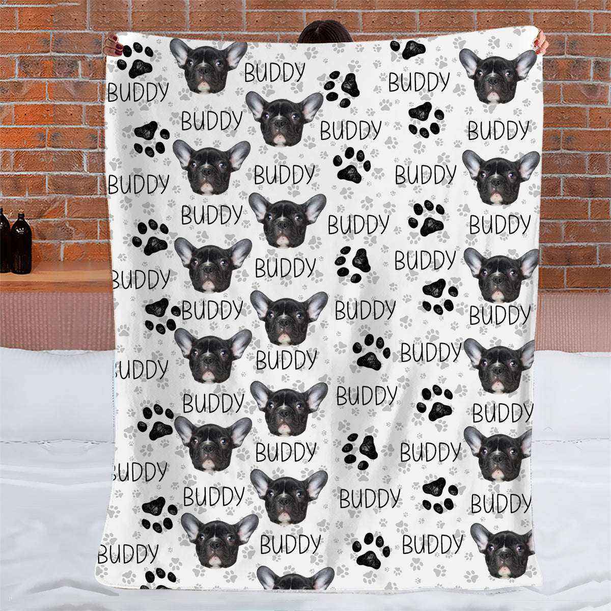 Custom Clipart Dog Blanket, Custom Clipart, Upload Photo, T368 888545 - Demiq Ecommerce