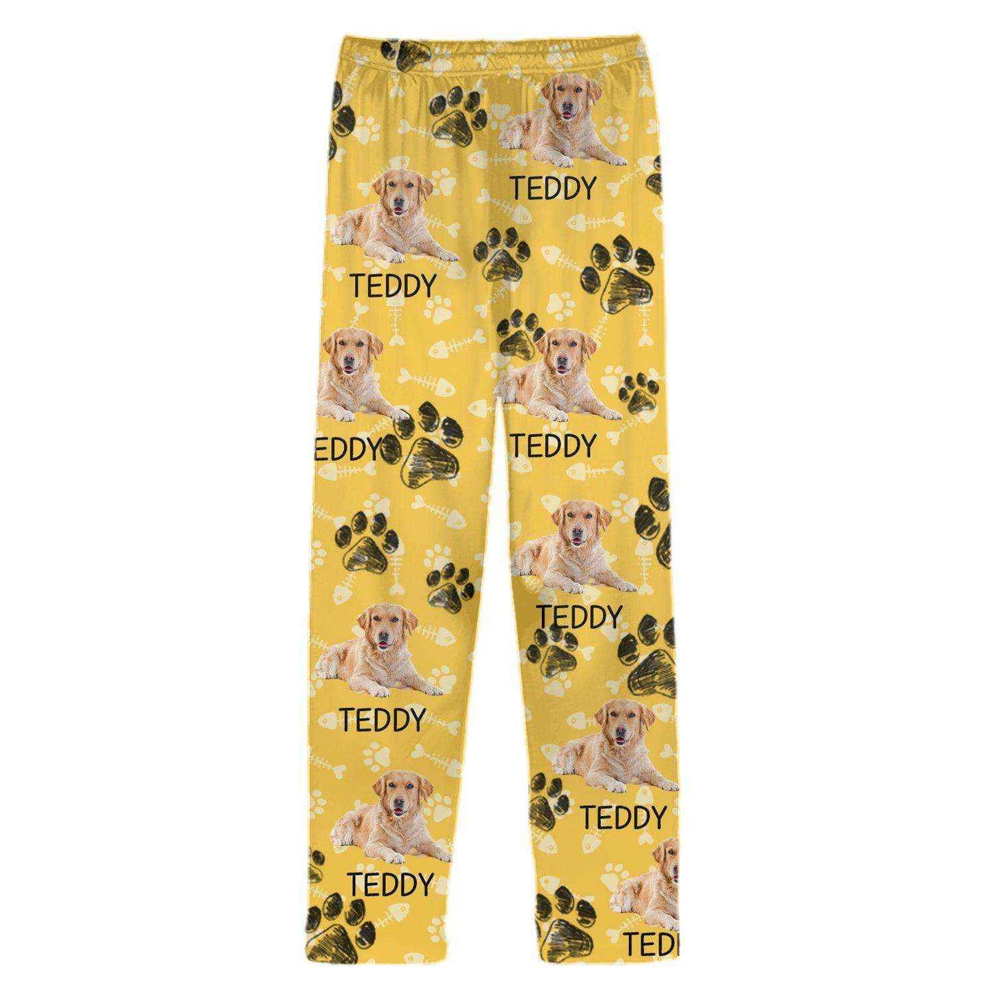 Custom Photo With Dog Paw Pajamas N304 888964 - Demiq Ecommerce