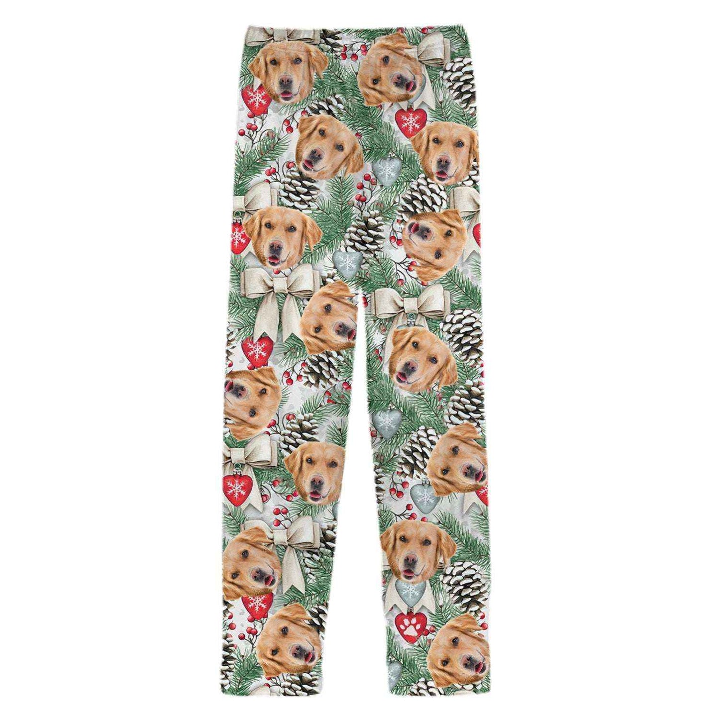 Custom Photo Dog Cat With Christmas Accesories Pajamas dc1009tt - Demiq Ecommerce