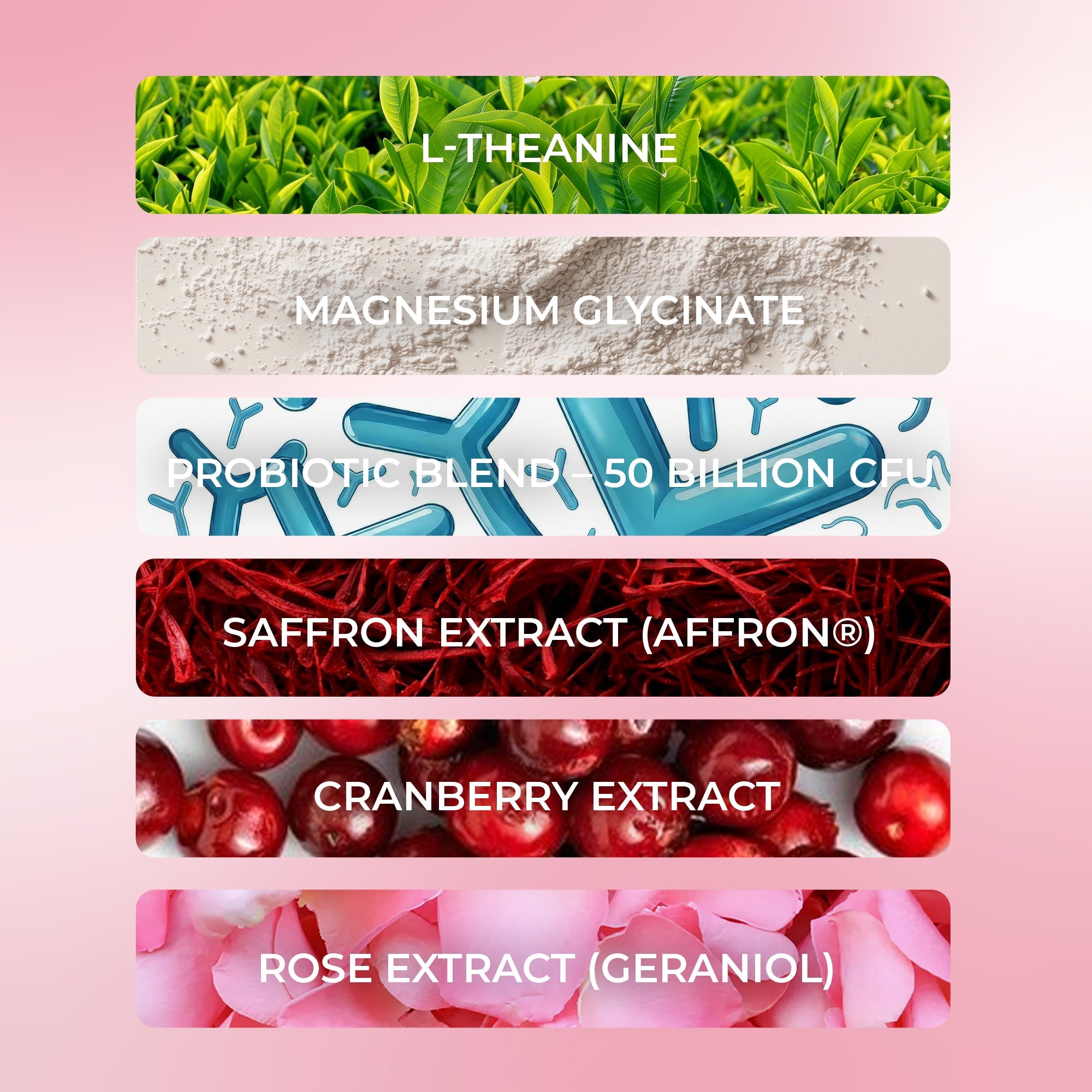 Nestrient GoAttract feminine balance glow drink mix with probiotics and rose extract in berry rose flavor, shown in a glass with ingredients.